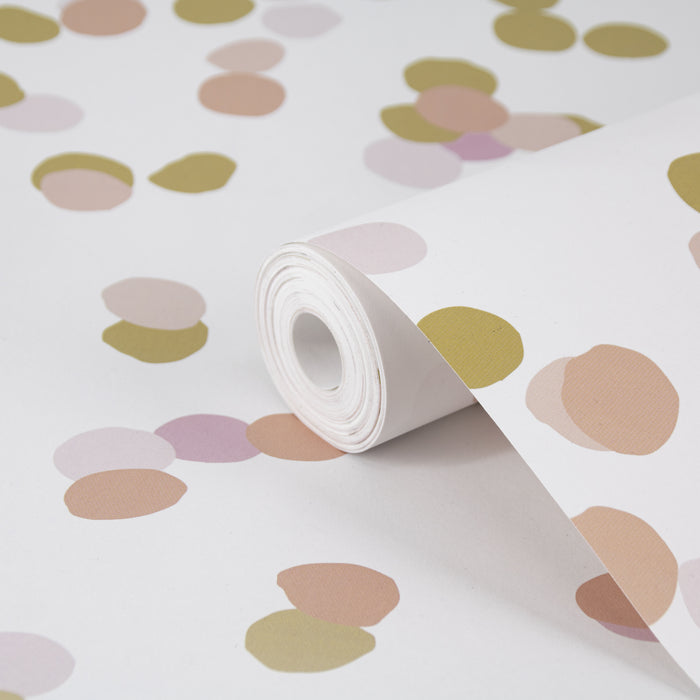 Art for the Home Fotobehang - Confetti - Roze|goud - 280x300cm