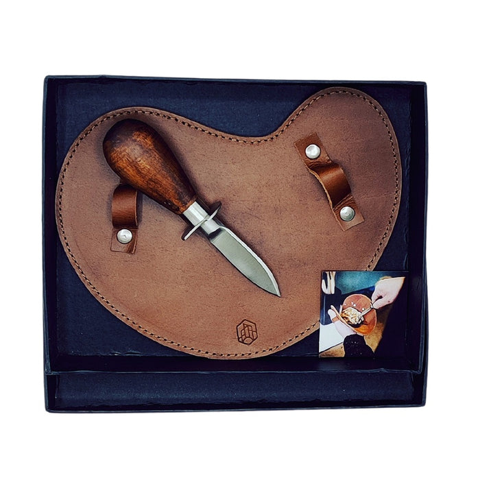 Brût Homeware, Oestermes met leren handschoen