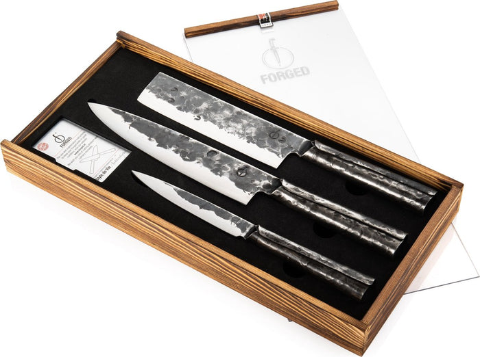 Forged Brute Messenset 3-delig - RVS - In Houten Gifbox