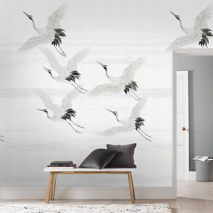 Art for the Home Fotobehang - Kraanvogels - 280x200cm