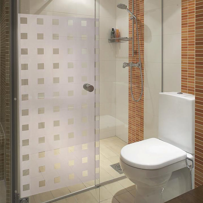 d-c-fix Caree Raamfolie - 67,5x150cm - Melkglas - Ruit - Statisch