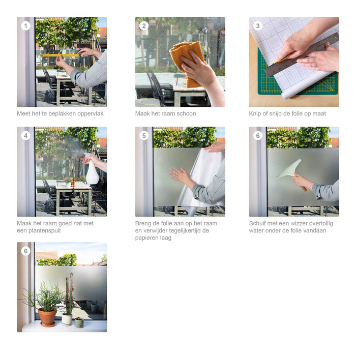 d-c-fix Smoke Raamfolie - 67,5x200cm - Melkglas - Patroon -