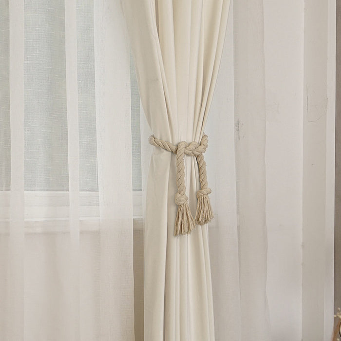 LW Collection Kant en klaar gordijnen wit 290x270cm