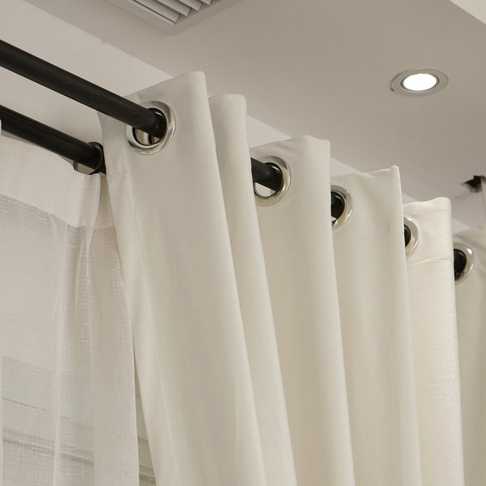 LW Collection Kant en klaar gordijnen wit 290x270cm