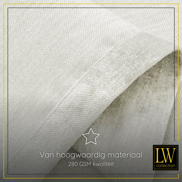 LW Collection Kant en klaar gordijnen wit 290x270cm