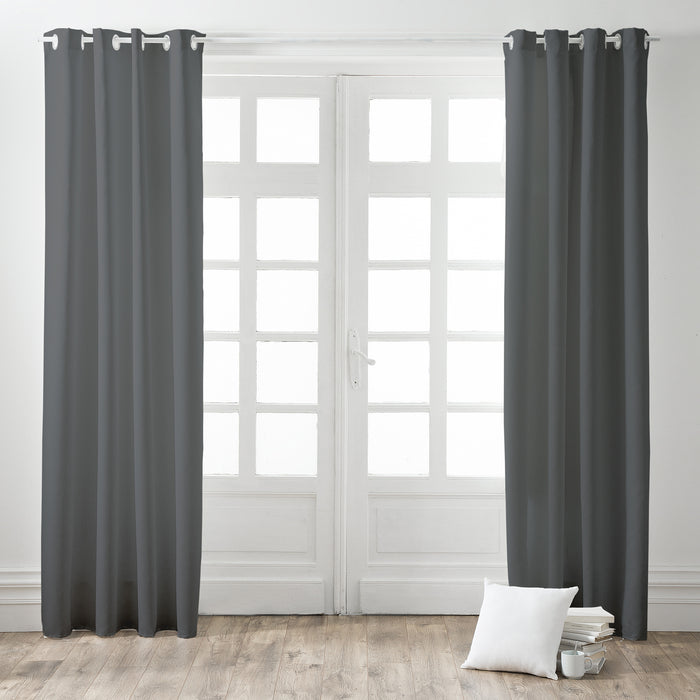 Kant en Klaar Isolerend en Verduisterend gordijn - Antraciet
