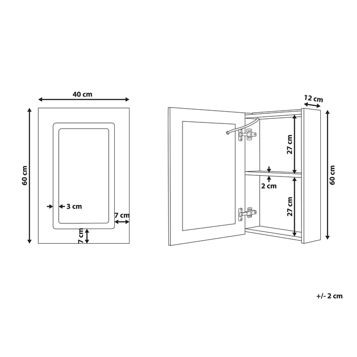 Beliani - CONDOR - Badkamermeubel - Wit - Multiplex