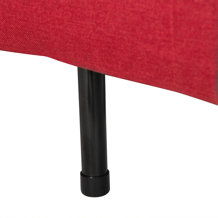 Beliani - FARRIS - Slaapbank 1-zit - Rood - Polyester