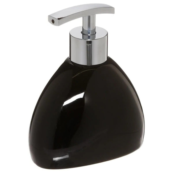 5Five Zeeppompje - keramiek - zwart - 300 ml - zeepdispenser