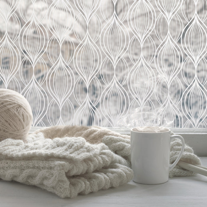 d-c-fix Charis Raamfolie - 45x150cm - Melkglas - Patroon - Statisch