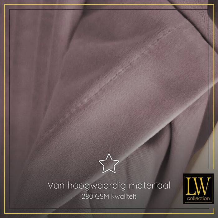 LW Collection Kant en klaar gordijnen roze 140x225cm
