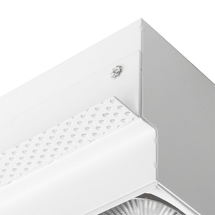 QAZQA Inbouwspot wit GU10 AR111 trimless 2-lichts - Oneon