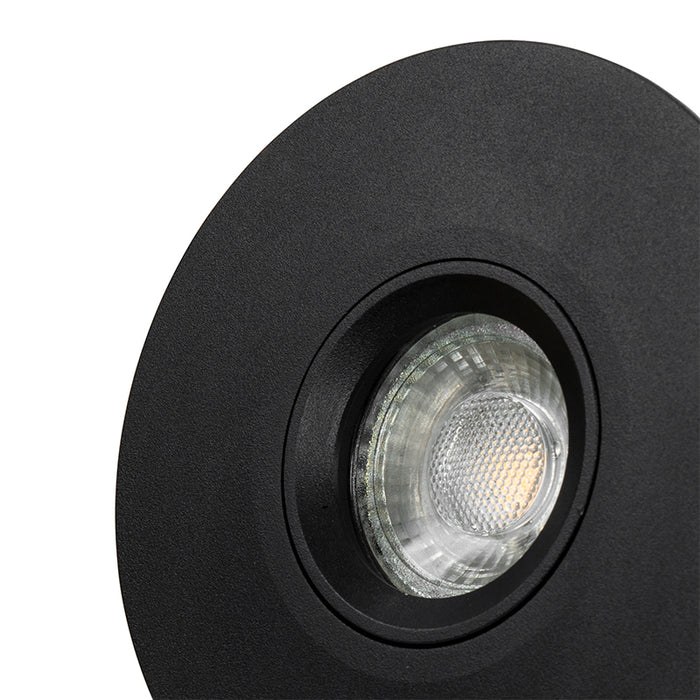 QAZQA Moderne inbouwspot zwart GU10 50mm - Buco