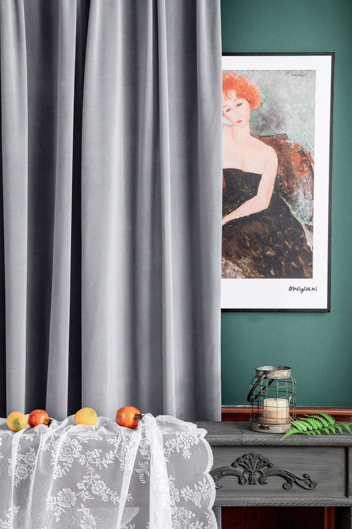 LW Collection Kant en klare gordijnen grijs 140x270cm