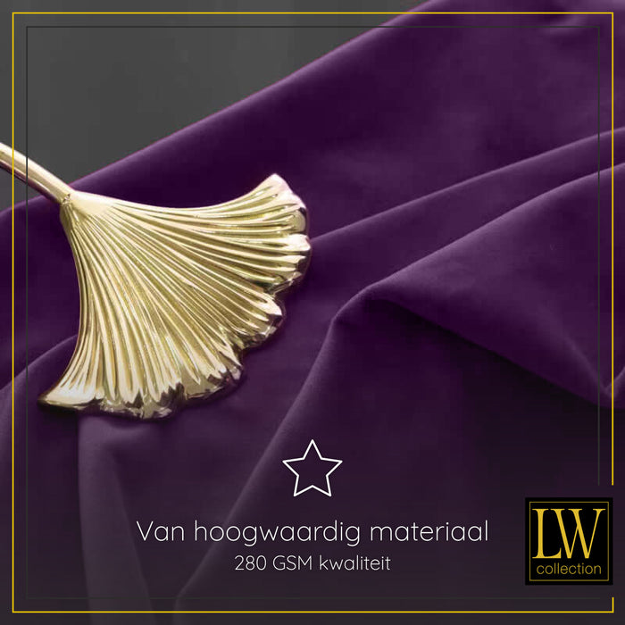 LW Collection Kant en klare gordijnen paars 290x245cm