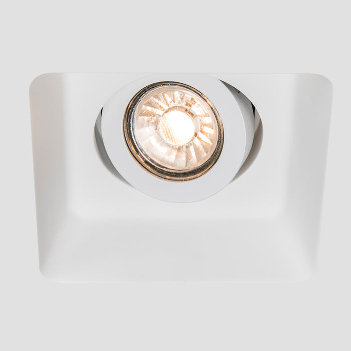 QAZQA Inbouwspot wit 15 cm vierkant kantelbaar - Gypsy Stucco