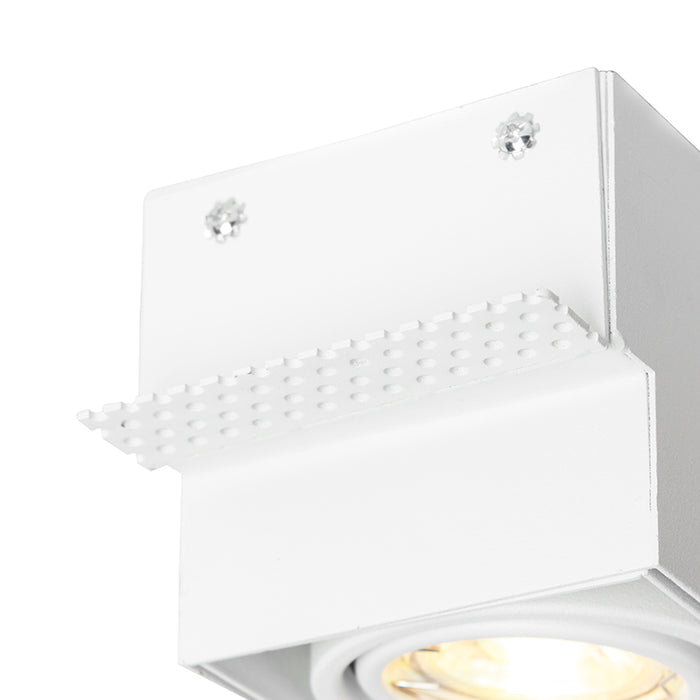 QAZQA Inbouwspot wit GU10 draai- en kantelbaar trimless - Oneon