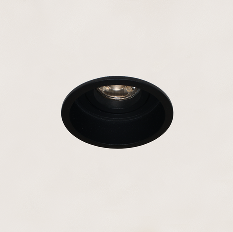 Artdelight Inbouwspot Rexi Zwart GU10 Rond 1 Lichts