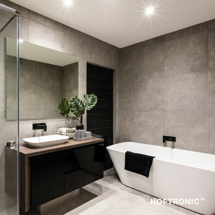 Hofronic 3x Bari - LED Inbouwspots Badkamer IP65 Zwart