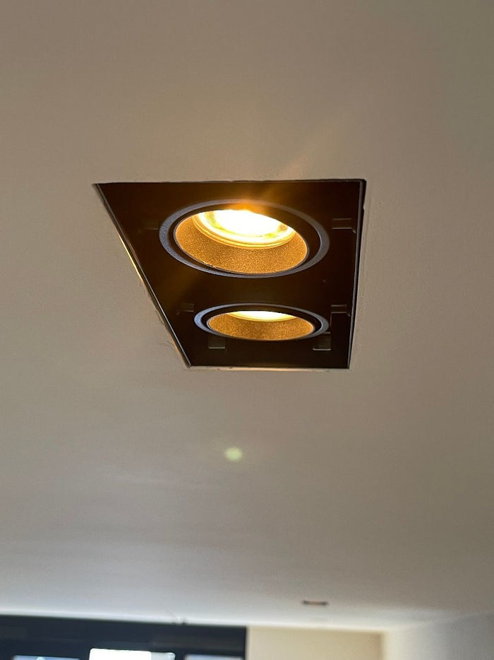 Artdelight Inbouwspot Zwart Trimless GU10 Incl. Stucrand