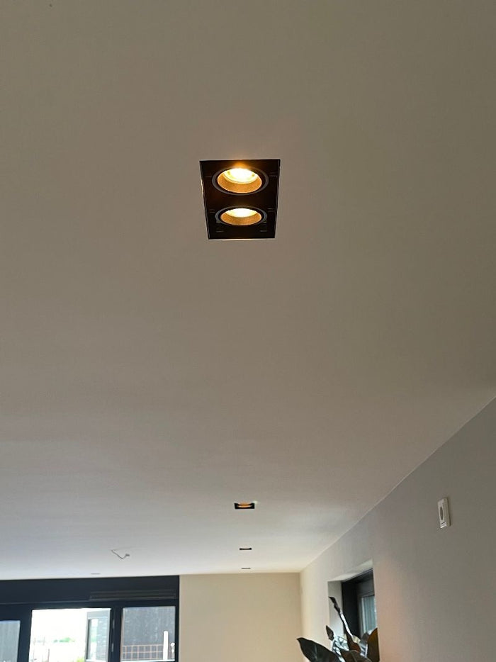 Artdelight Inbouwspot Zwart Trimless GU10 Incl. Stucrand