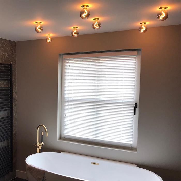 QAZQA Smart inbouwspot zwart incl. WiFi G95 lichtbron - Insight