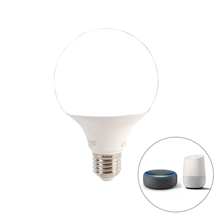 QAZQA Smart inbouwspot zwart incl. WiFi G95 lichtbron - Insight
