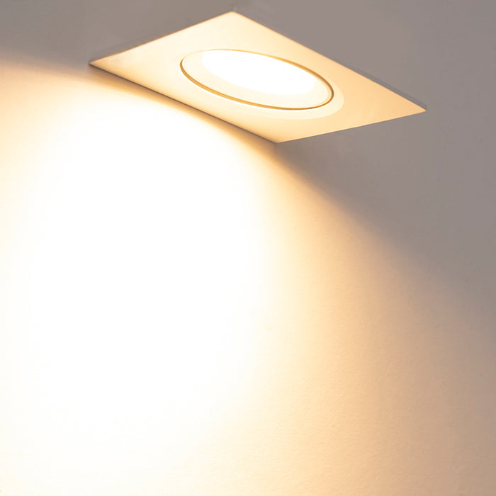 QAZQA Set van 3 inbouwspots wit incl. LED 3-staps dimbaar - Miu