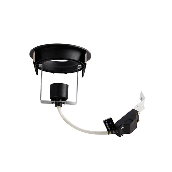 QAZQA Moderne inbouwspot zwart kantelbaar AR70 - Cisco