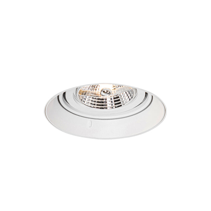 QAZQA Moderne inbouwspot wit GU10 AR70 rond trimless - Oneon
