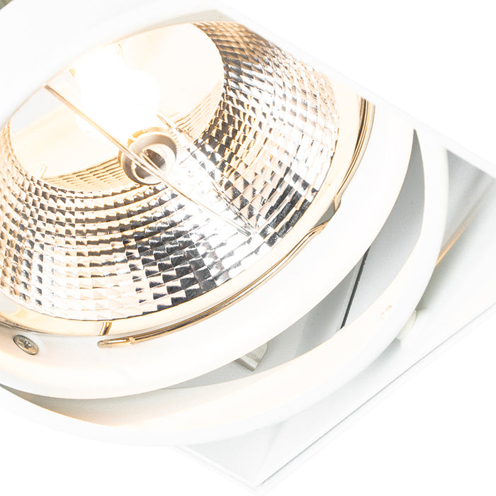 QAZQA Inbouwspot wit GU10 AR111 trimless verstelbaar - Oneon