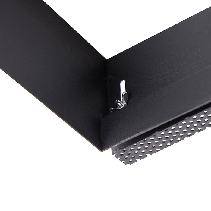 QAZQA Inbouwspot zwart GU10 AR111 Trimless 2-lichts - Oneon Honey