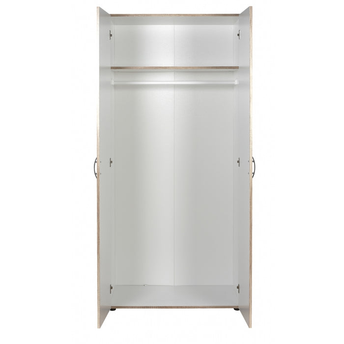 Kledingkast Baarlo - Hout - Eiken|Hout - Naturel - MDF