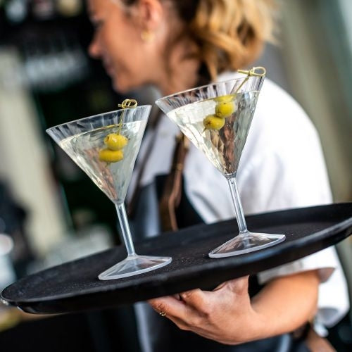 Martiniglas, 0.25 L, Set van 2, Organic, Transparant - Koziol | Club N