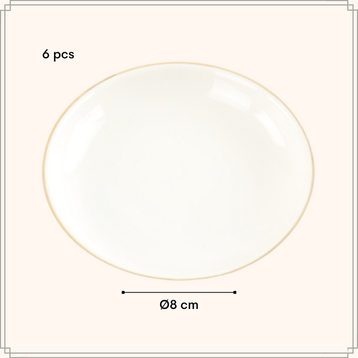 OTIX Theezakjeshouder Theezakjes Schoteltje 4 stuks Theetip Wit met...