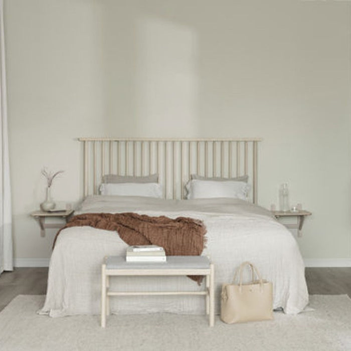 Rowico Home Milford eikenhouten bankje whitewash - met zitkussen - 80