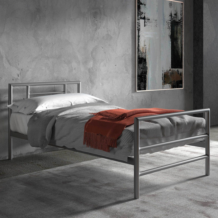 Rousseau - Bed Sandro 90x200 metaal - grijs