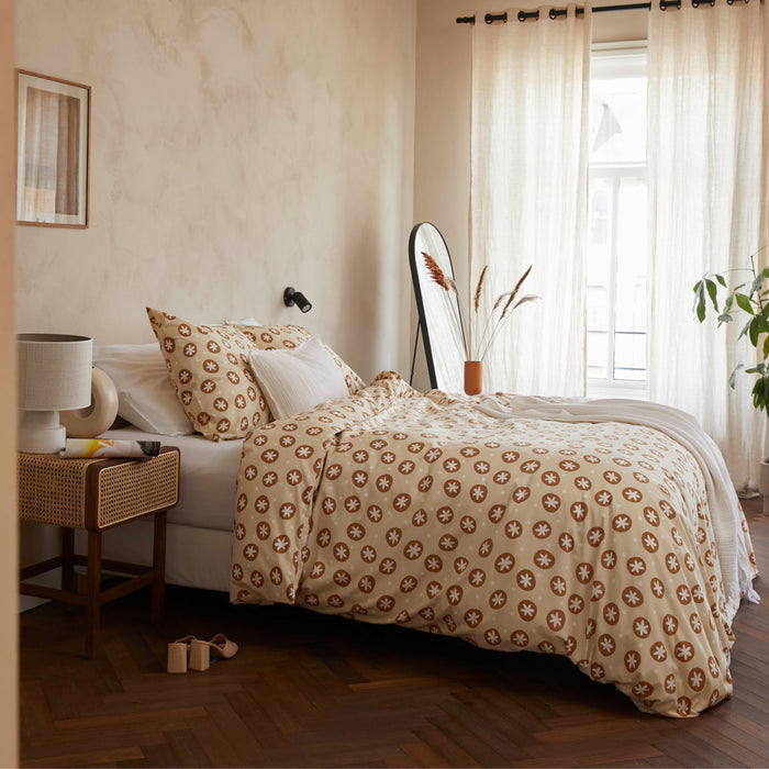 Walra Bubble Stars Dekbedovertrek 200 x 220/240 cm - Beige