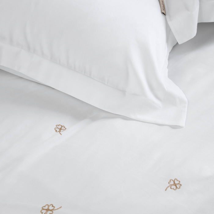 Walra Calm Clover Dekbedovertrek 240 x 220/240 cm - Wit