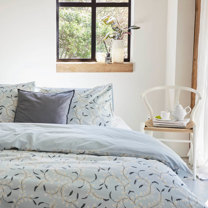 Walra Elegant Garland Dekbedovertrek 200 x 220/240 cm - Lichtblauw