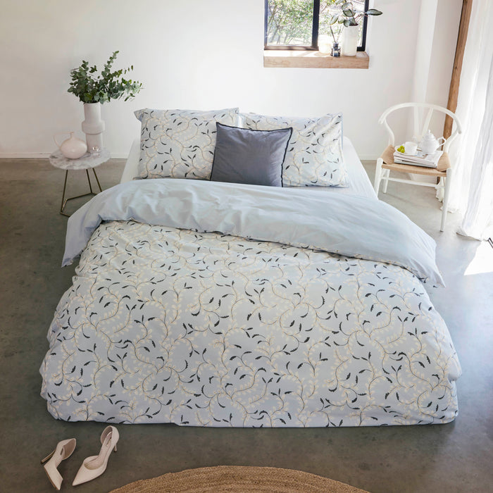 Walra Elegant Garland Dekbedovertrek 240 x 220/240 cm - Lichtblauw