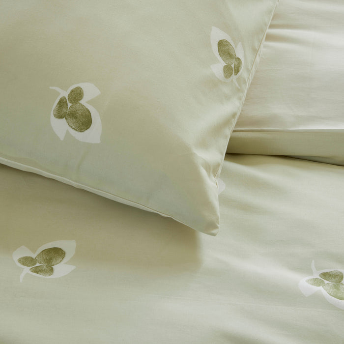 Walra Glossy Grapevine Dekbedovertrek 140 x 220/240 cm - Groen