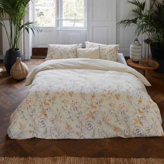 Walra Happy Helleborus Dekbedovertrek 200 x 220/240 cm - Beige