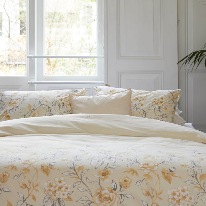 Walra Happy Helleborus Dekbedovertrek 240 x 220/240 cm - Beige