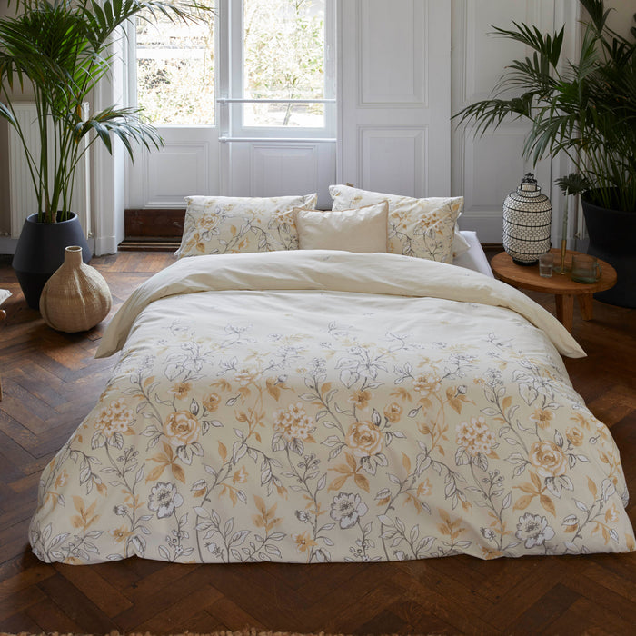 Walra Happy Helleborus Dekbedovertrek 240 x 220/240 cm - Beige