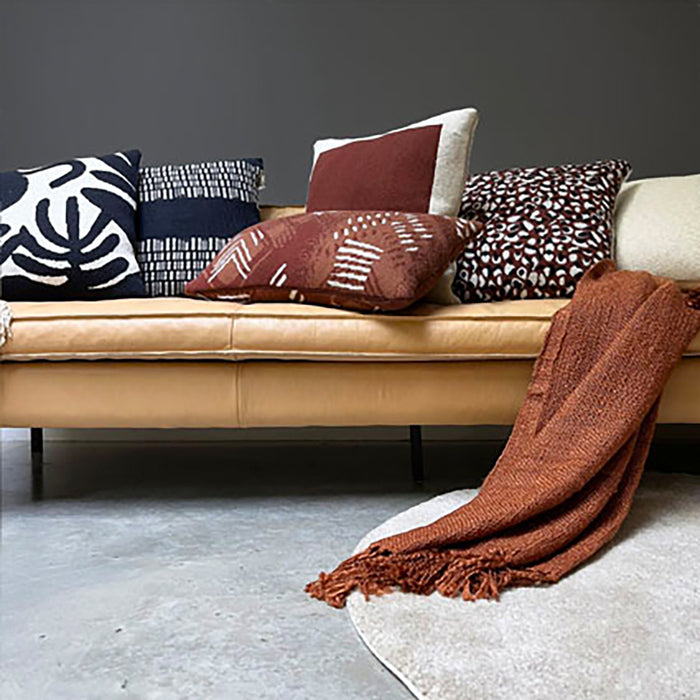 Malagoon Solid Plaid 125 x 150 cm - Rusty Brown