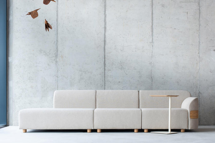 Gazzda Loop bijzettafel linoleum beige