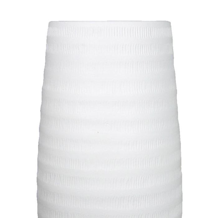 Floran Bloemenvaas - wit - mat - keramiek - 40 x 22 cm - bloemen