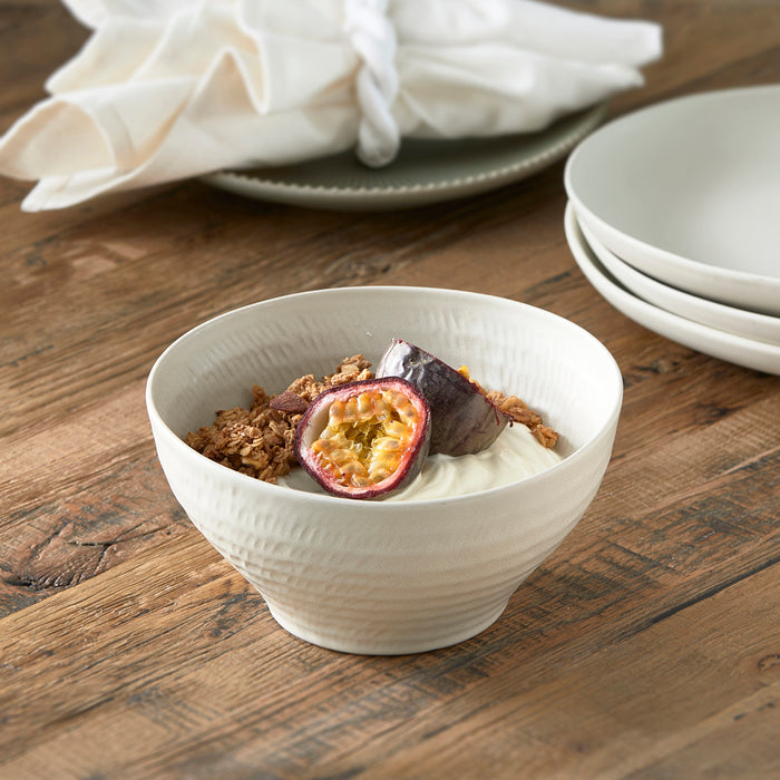 Riviera Maison kom, ontbijtkom, schaaltje mat - Marseille - Wit