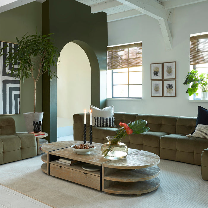 Riviera Maison Glazen vaas, Luxe Bloemenvaas Warm Aramis - Lichtbruin